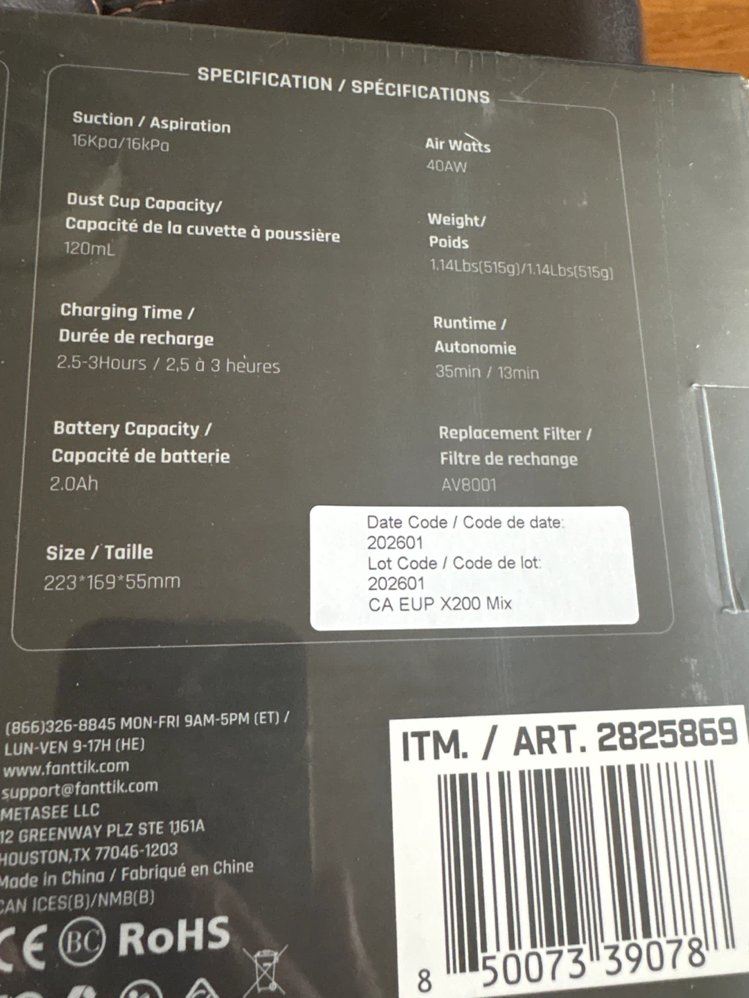 NEW Fanttik X200 Mix Cordless Handheld Vacuum & Blower - photo 3
