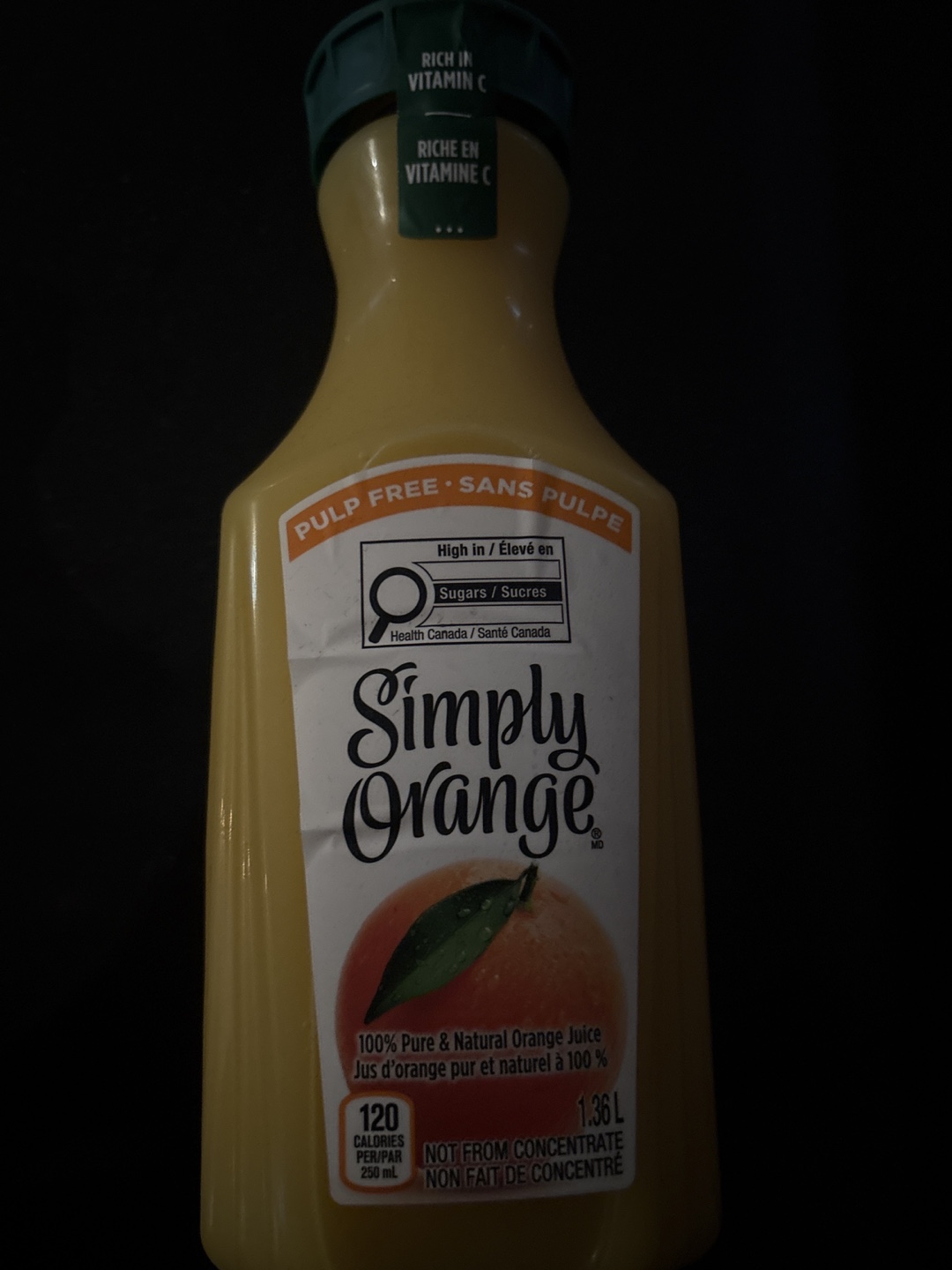 Simply Orange Pulp Free Juice 1.36L