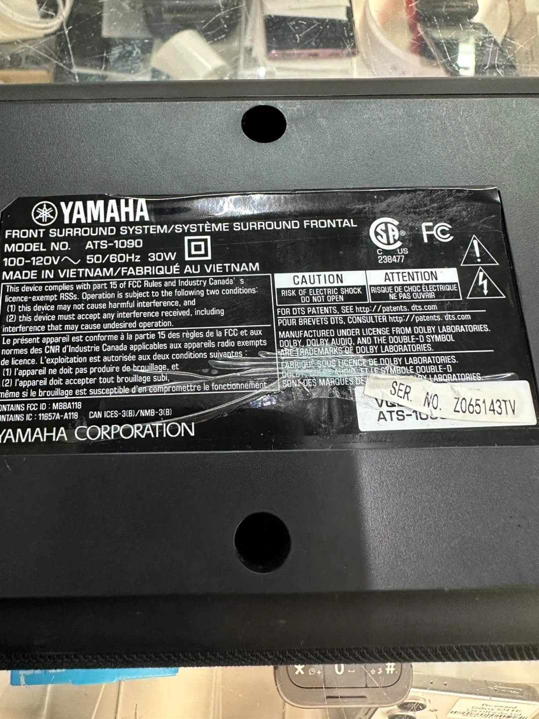 Yamaha ATS-1090 Soundbar - photo 2