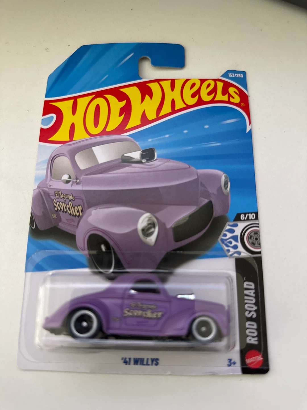 Hot Wheels 41 Willys Rod Squad Diecast Car
