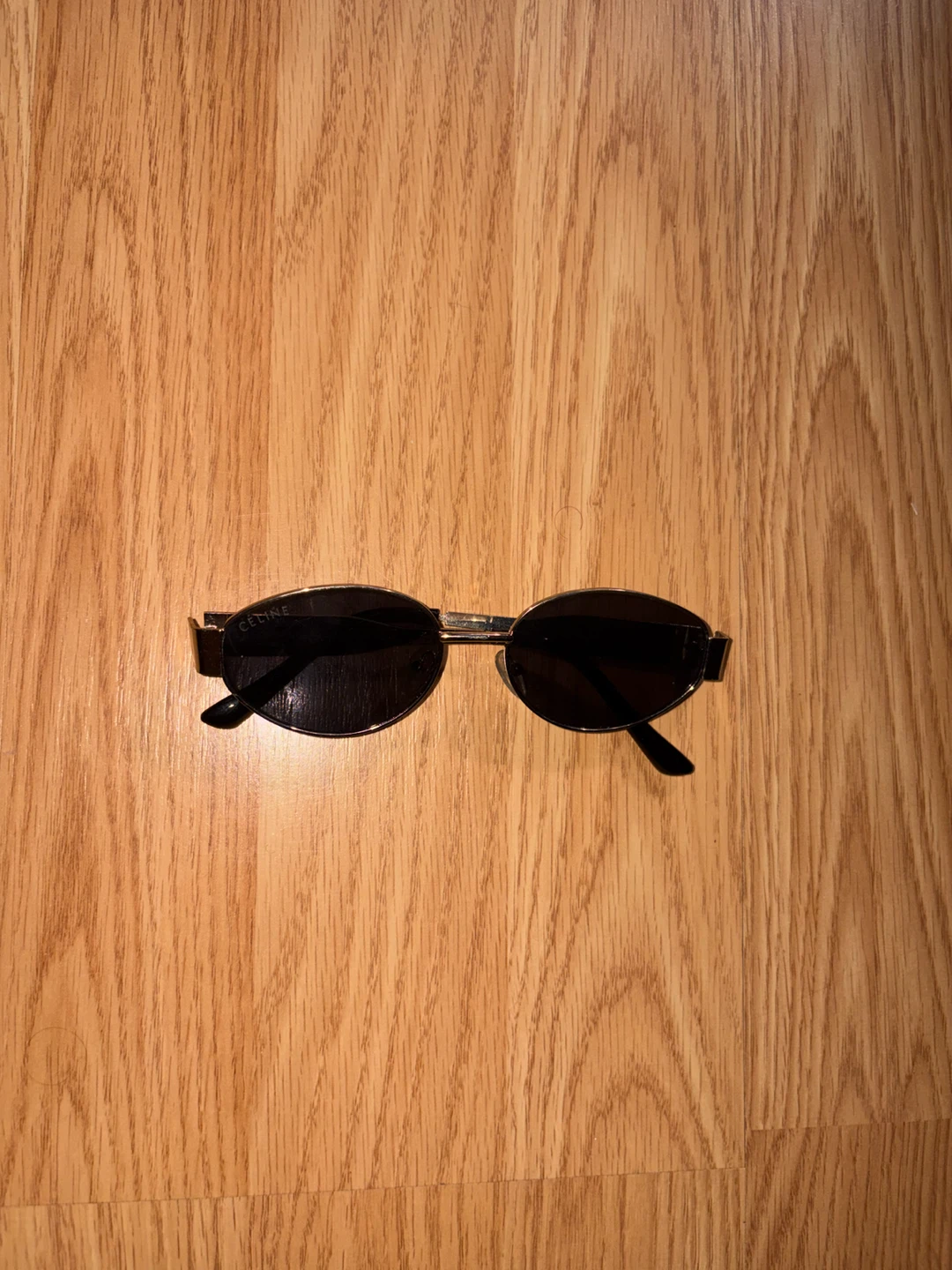 Celine oval metal sunglasses
