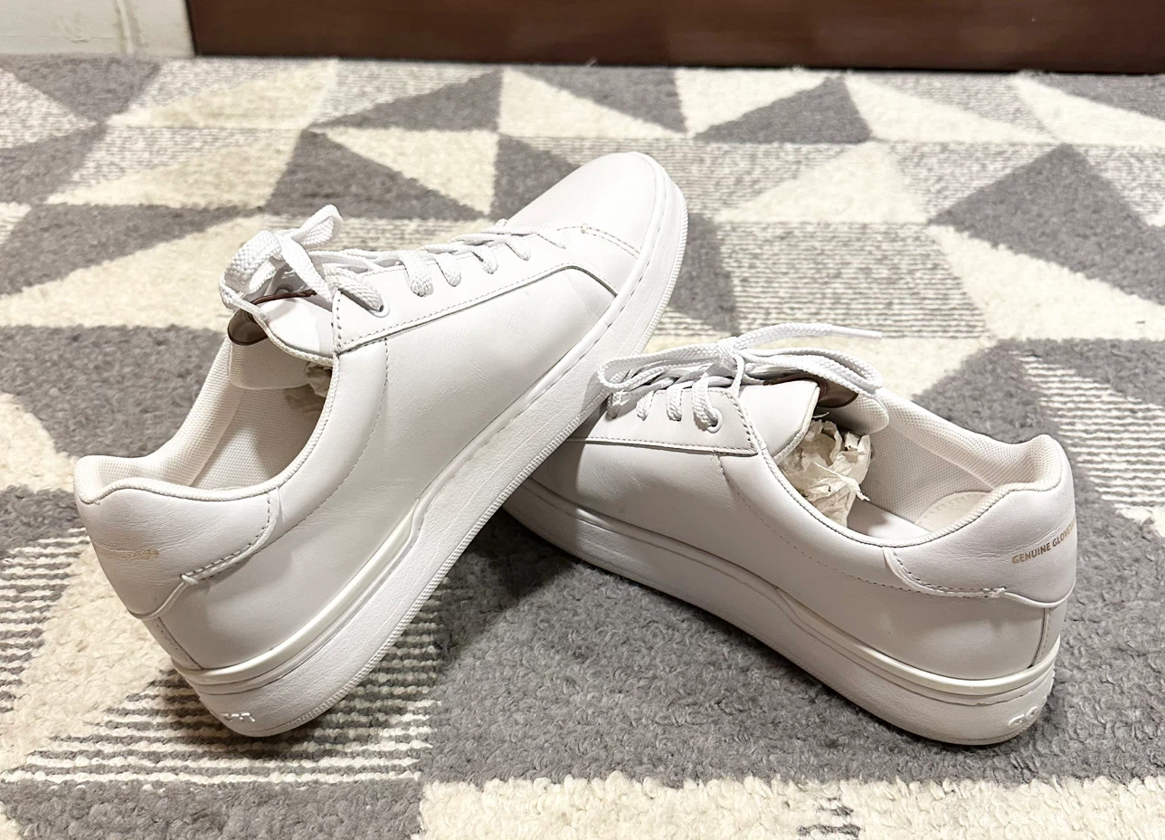 (UNISEX) Coach White Leather Sneakers US 10B - photo 4
