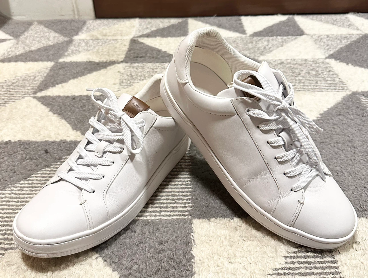 (UNISEX) Coach White Leather Sneakers US 10B - photo 5