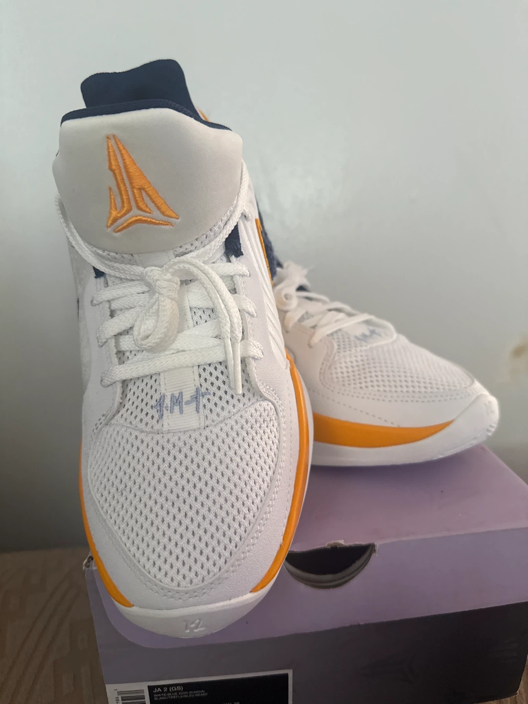 Nike Ja 2 GS White Blue Void - photo 2
