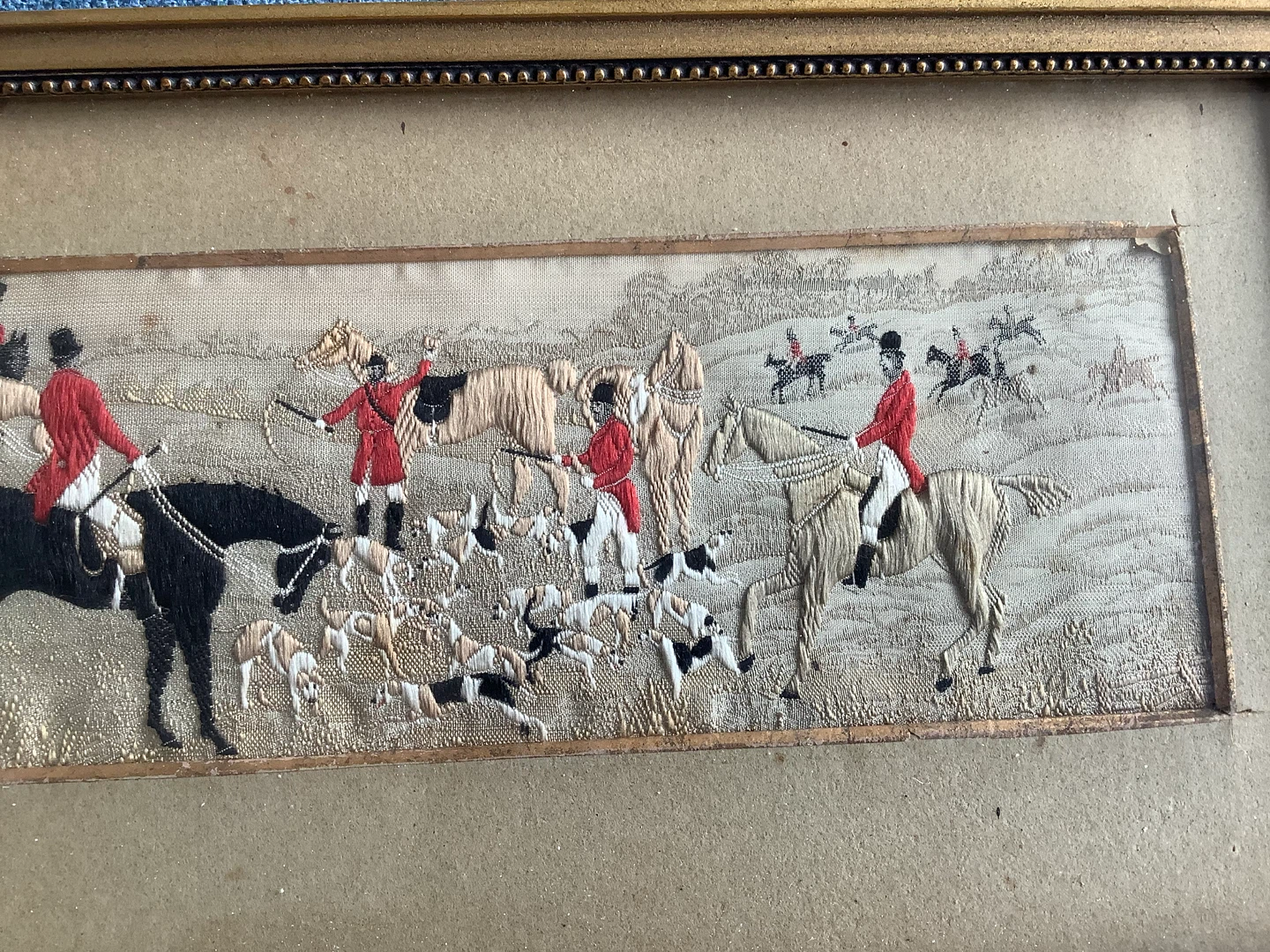#2 Vic Thomas Steven Stevengraph Woven Silk Picture “The Meet” 🐞 - photo 2
