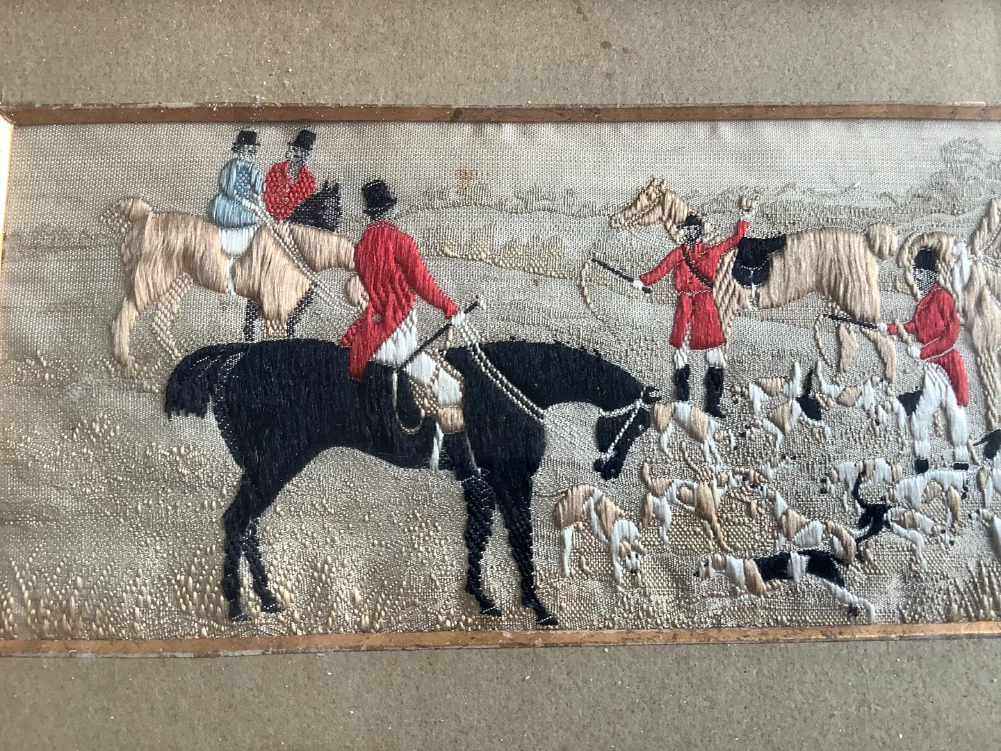 #2 Vic Thomas Steven Stevengraph Woven Silk Picture “The Meet” 🐞 - photo 3