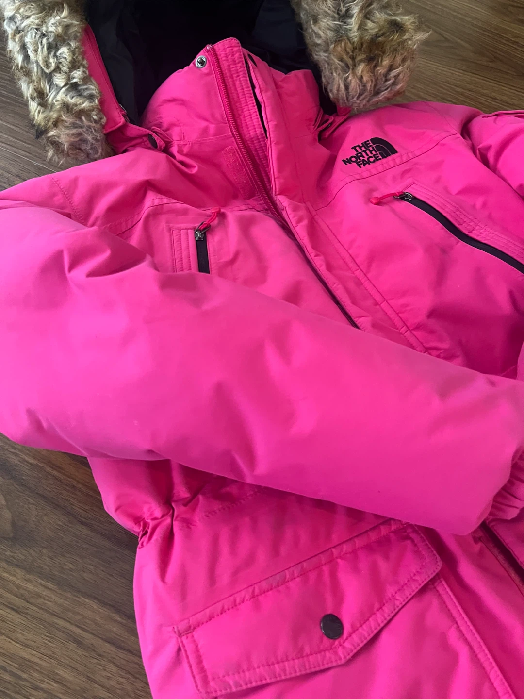 Girls/ L / 8-10T/ The North Face Pink Winter Parka - photo 2