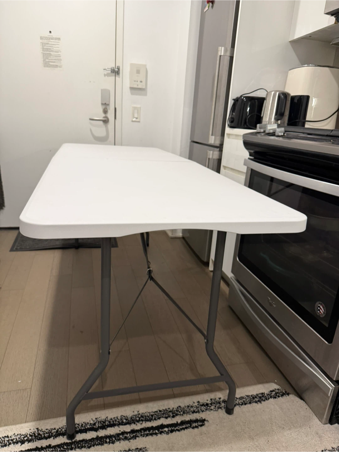 6ft White Folding Table