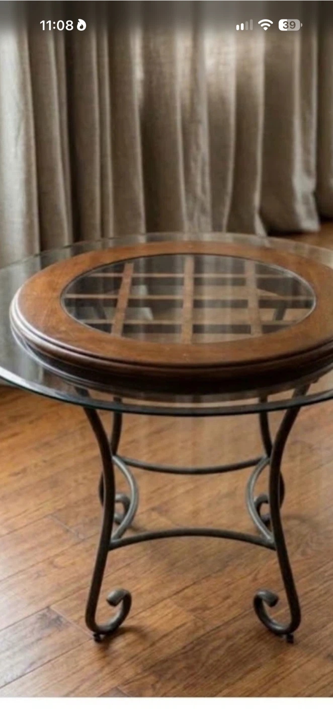 Bistro Table Set traditional, with Two Chairs - photo 2