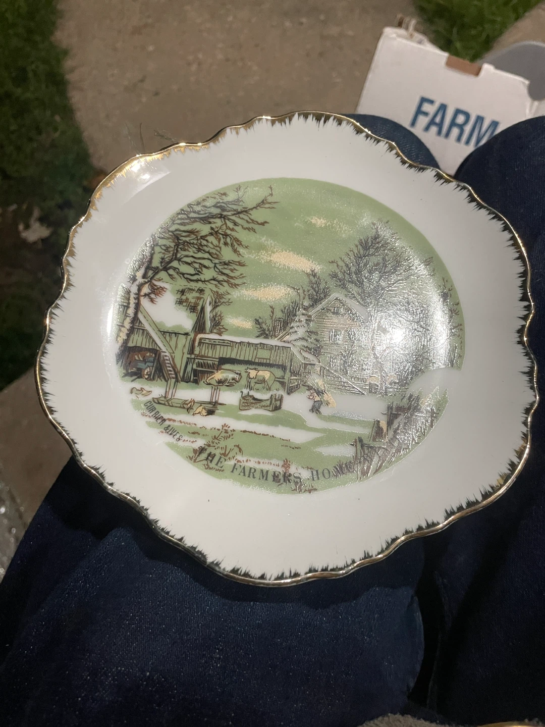 Currier & Ives The Farmers Home Decorative Plate - photo 2