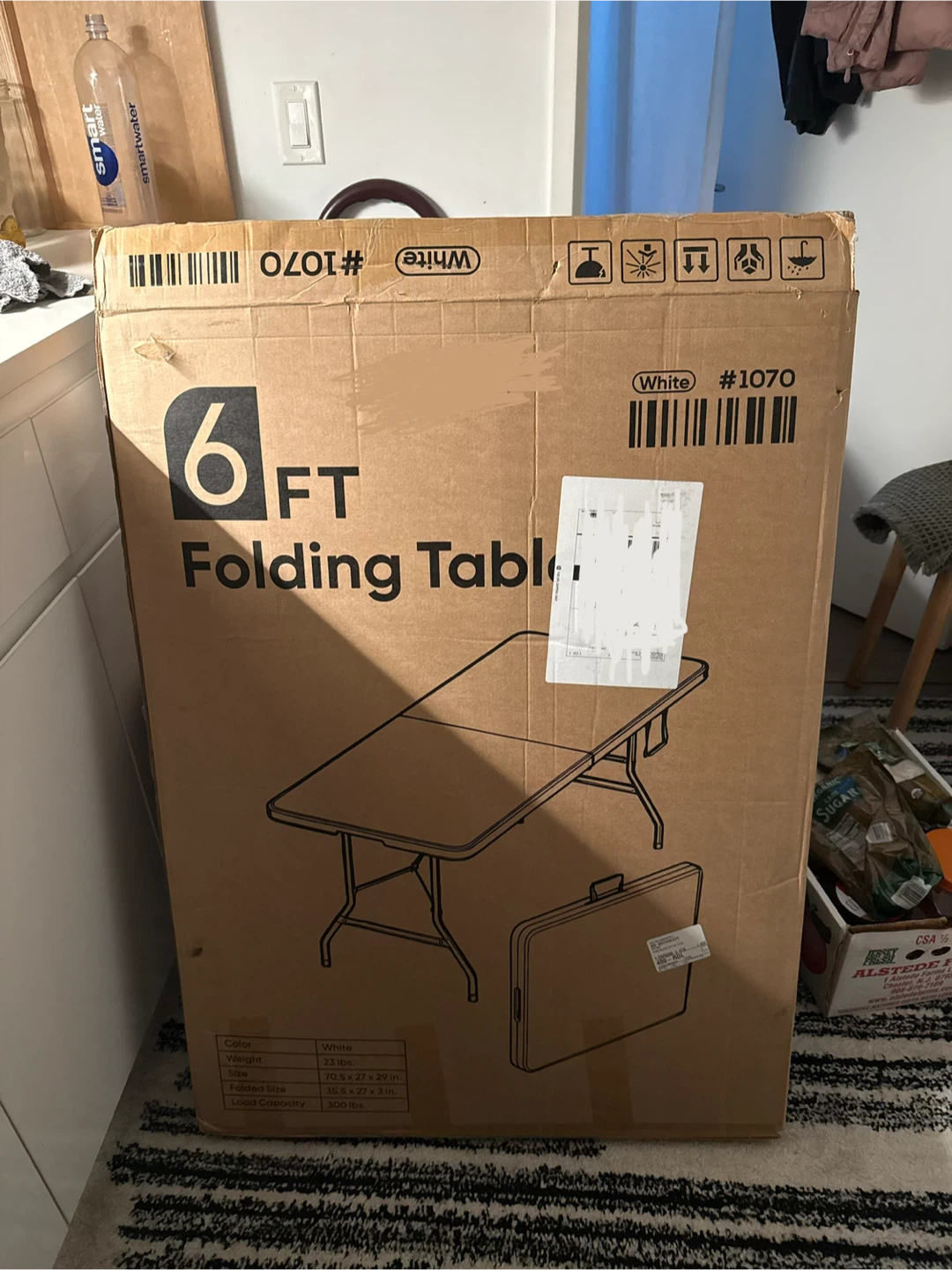 6ft White Folding Table - photo 4
