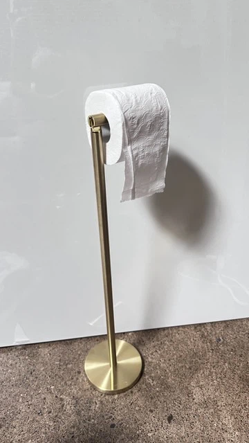 Brushed Gold Toilet dumper Paper Holder Stand
