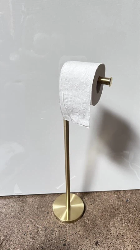 Brushed Gold Toilet dumper Paper Holder Stand - photo 2