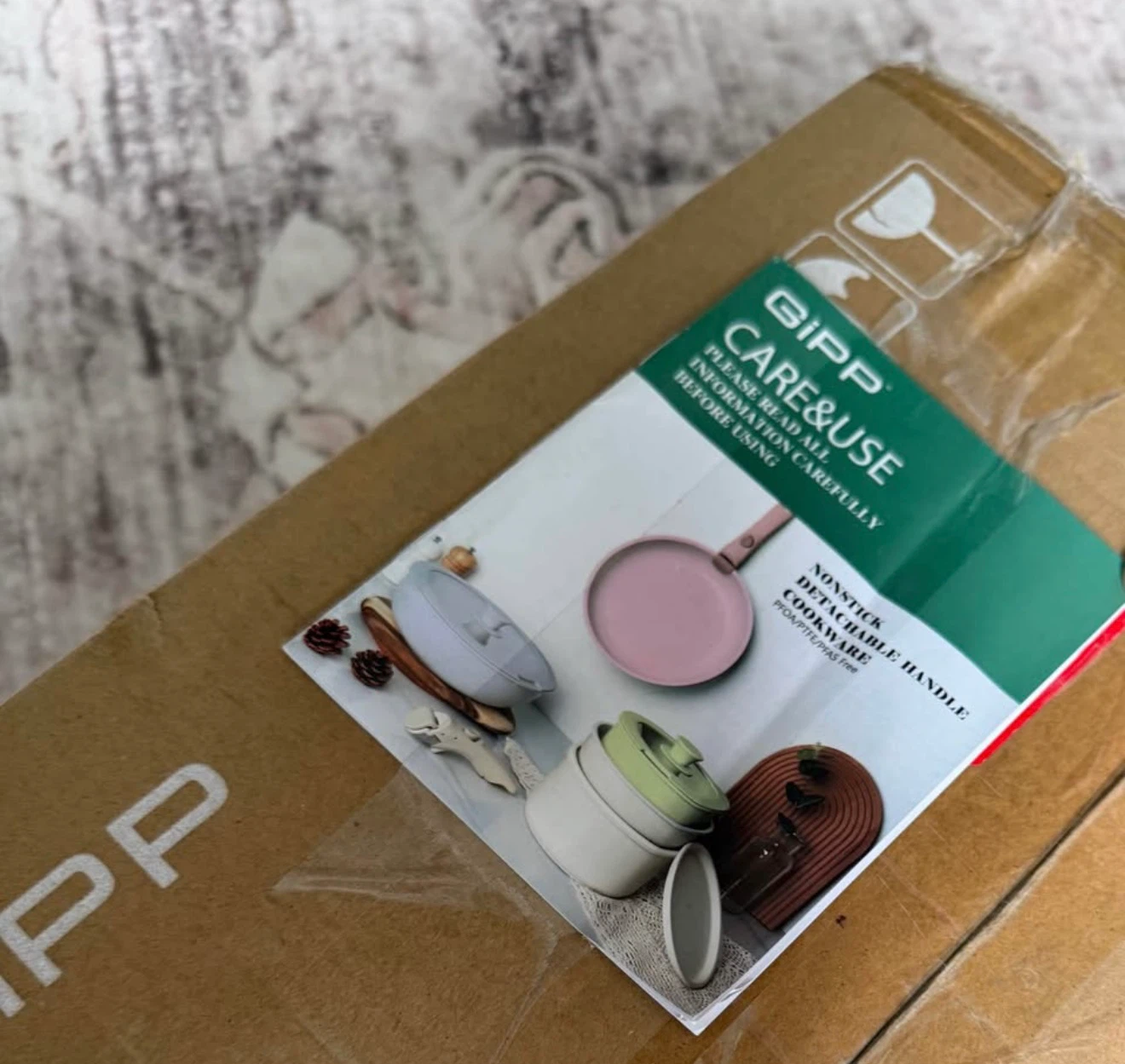 GiPP Ceramic Pots and Pans Set Non Stick 17 Pcs Nonstick - photo 3