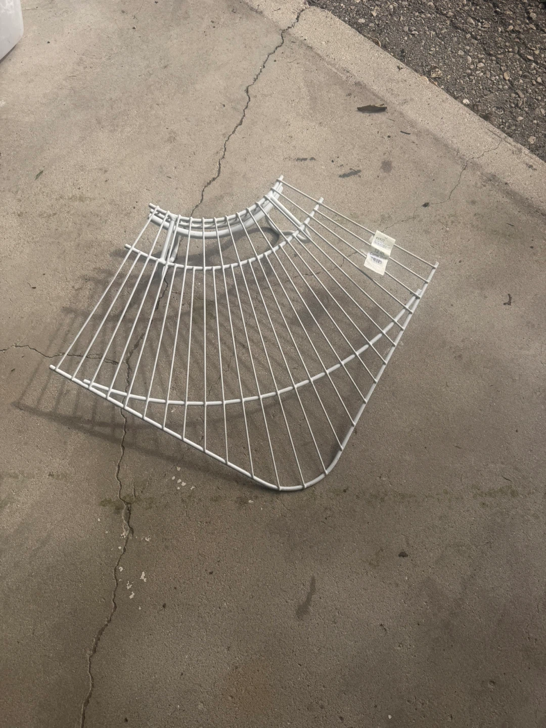 Total Slide White Corner Shelf