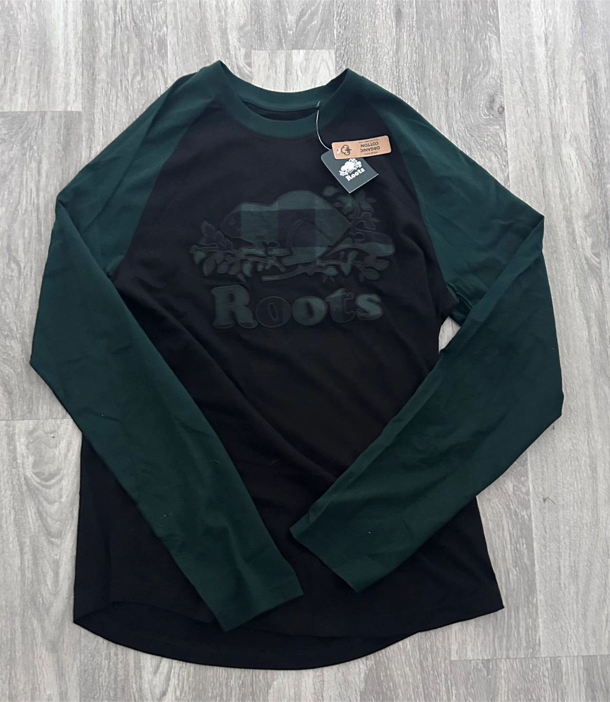 New Roots Cooper Plaid Fill Raglan Tee - Small - photo 2