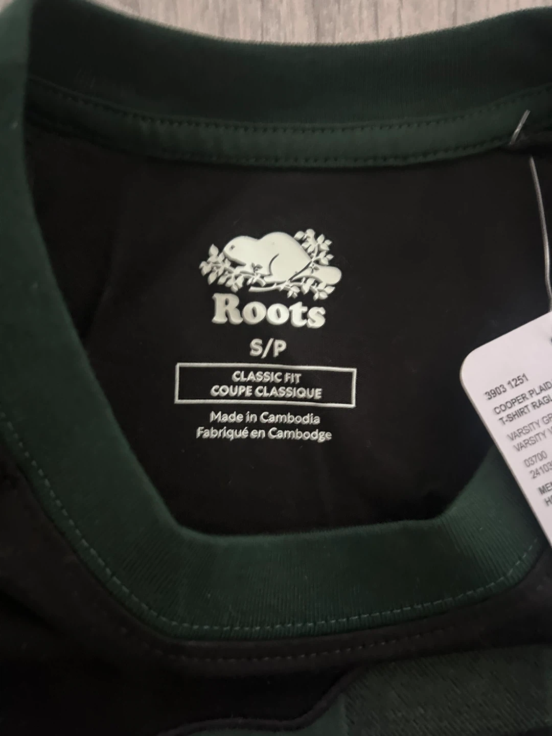 New Roots Cooper Plaid Fill Raglan Tee - Small - photo 4