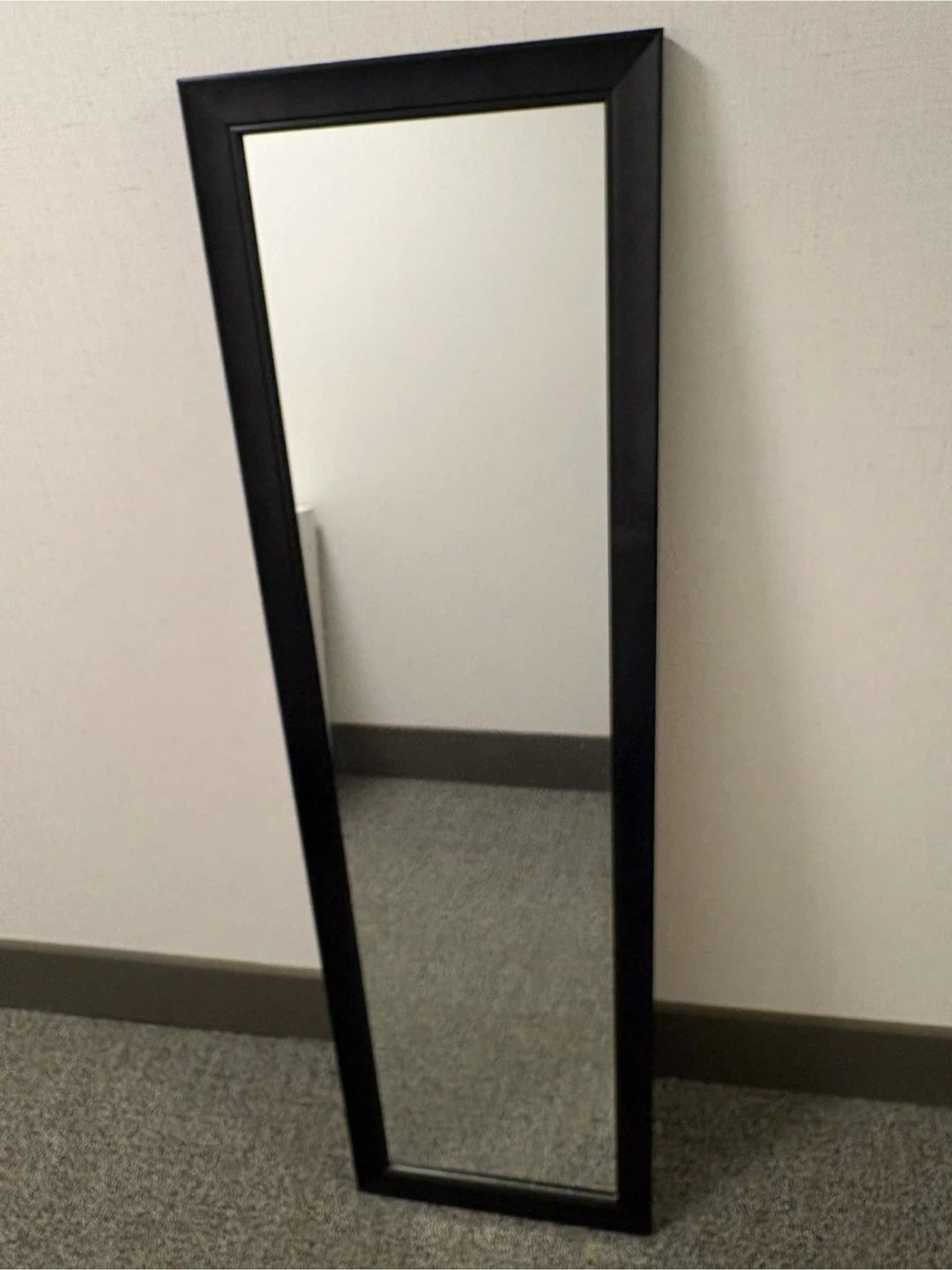 Black Full-Length Wall Mirror
