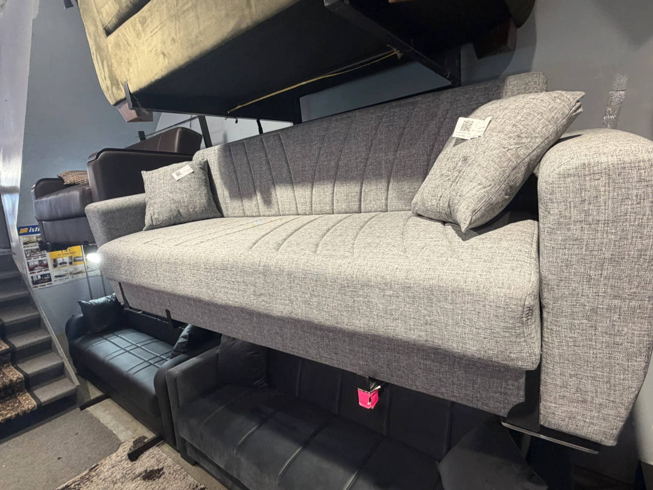Modern Convertible Sofa Bed with Storage - photo 2