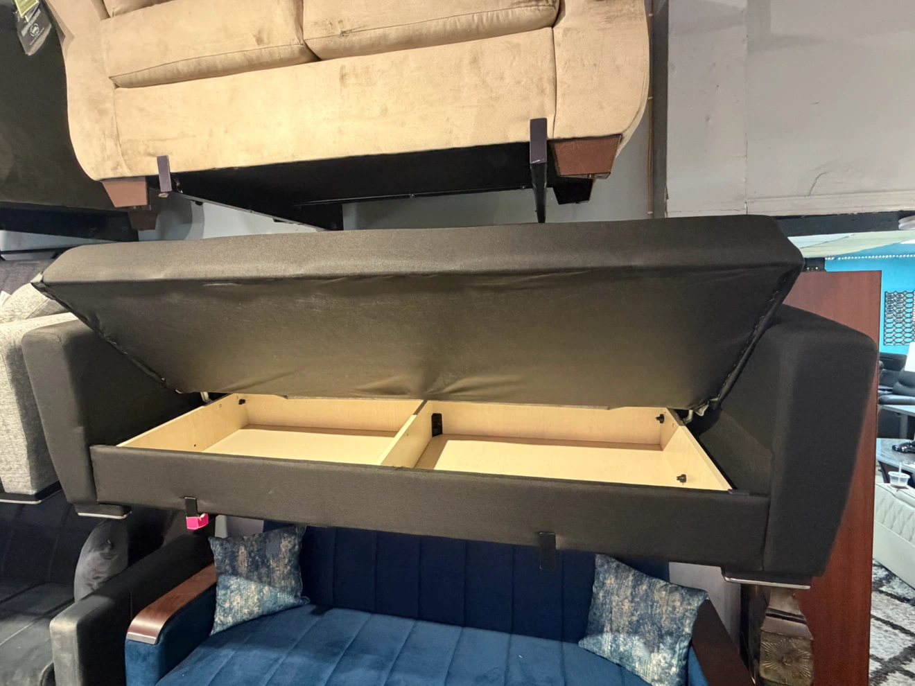 Modern Convertible Sofa Bed with Storage - photo 5