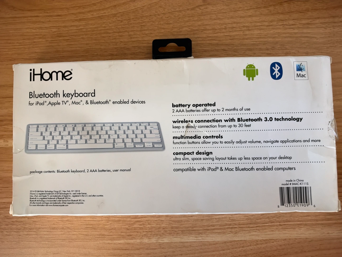 iHome Bluetooth Wireless Keyboard - photo 3