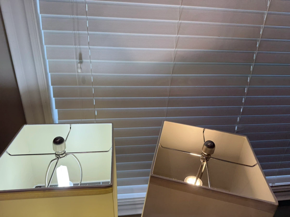 Set of Two Brushed Nickel Table Lamps - photo 4