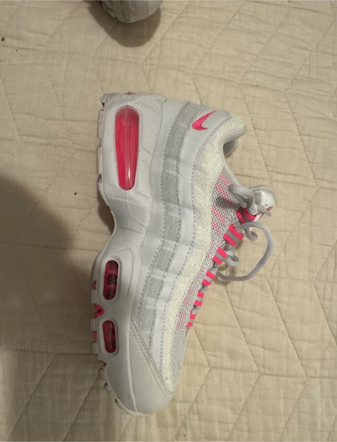 Nike WMNS Air Max 95 OG Big Bubble "Vast Grey/Hyper Pink" - photo 3