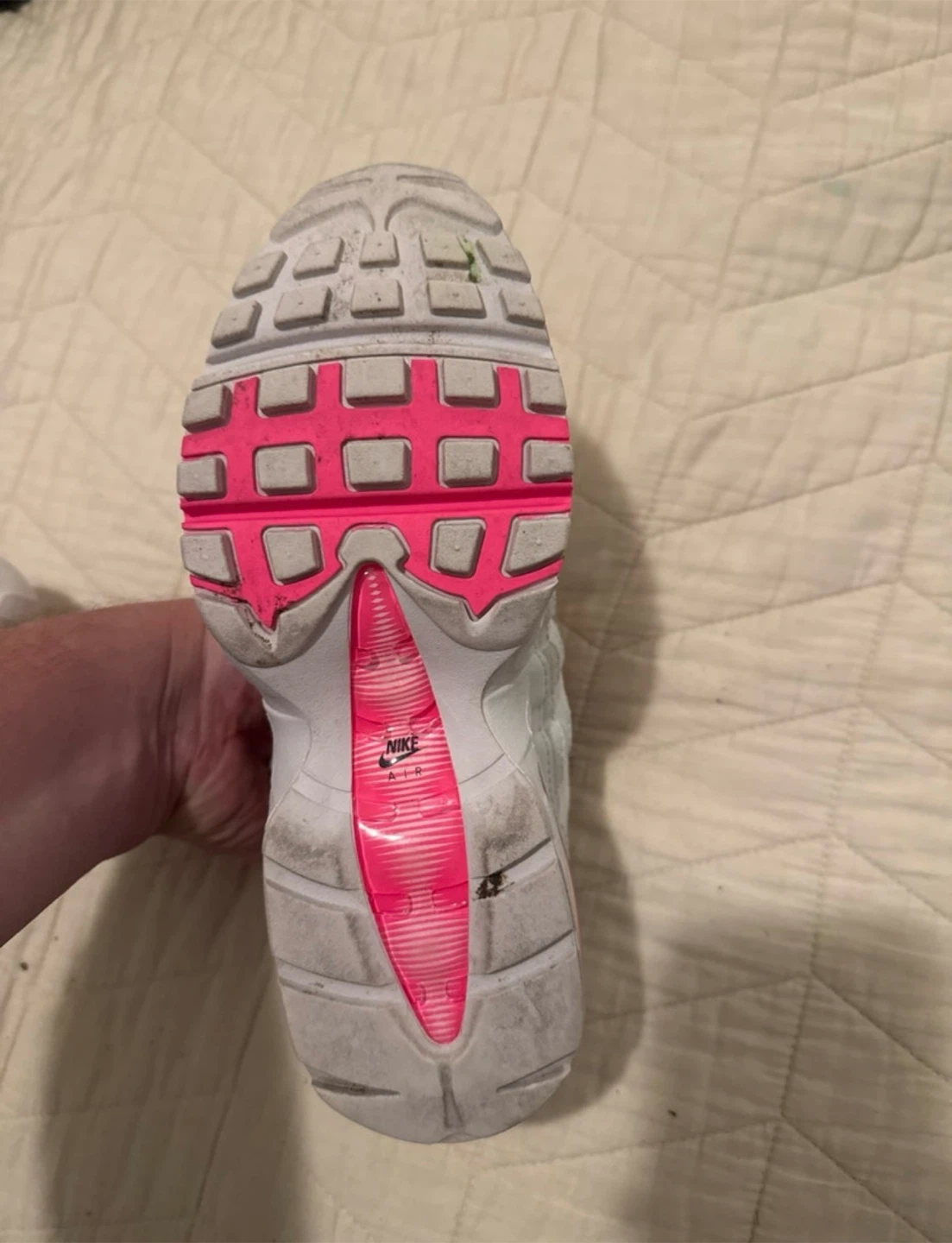 Nike WMNS Air Max 95 OG Big Bubble "Vast Grey/Hyper Pink" - photo 5