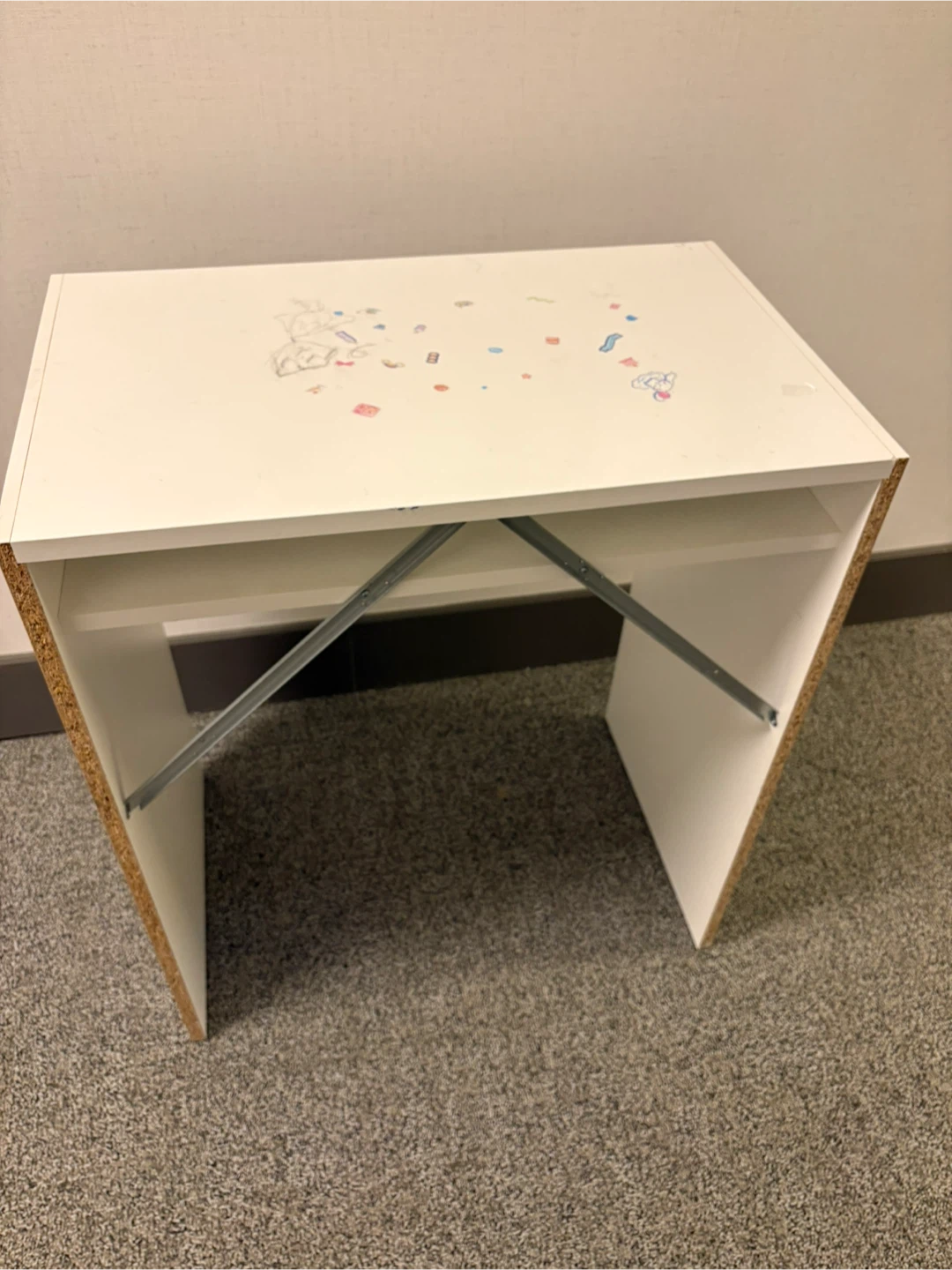 White Minimalist Desk - photo 3
