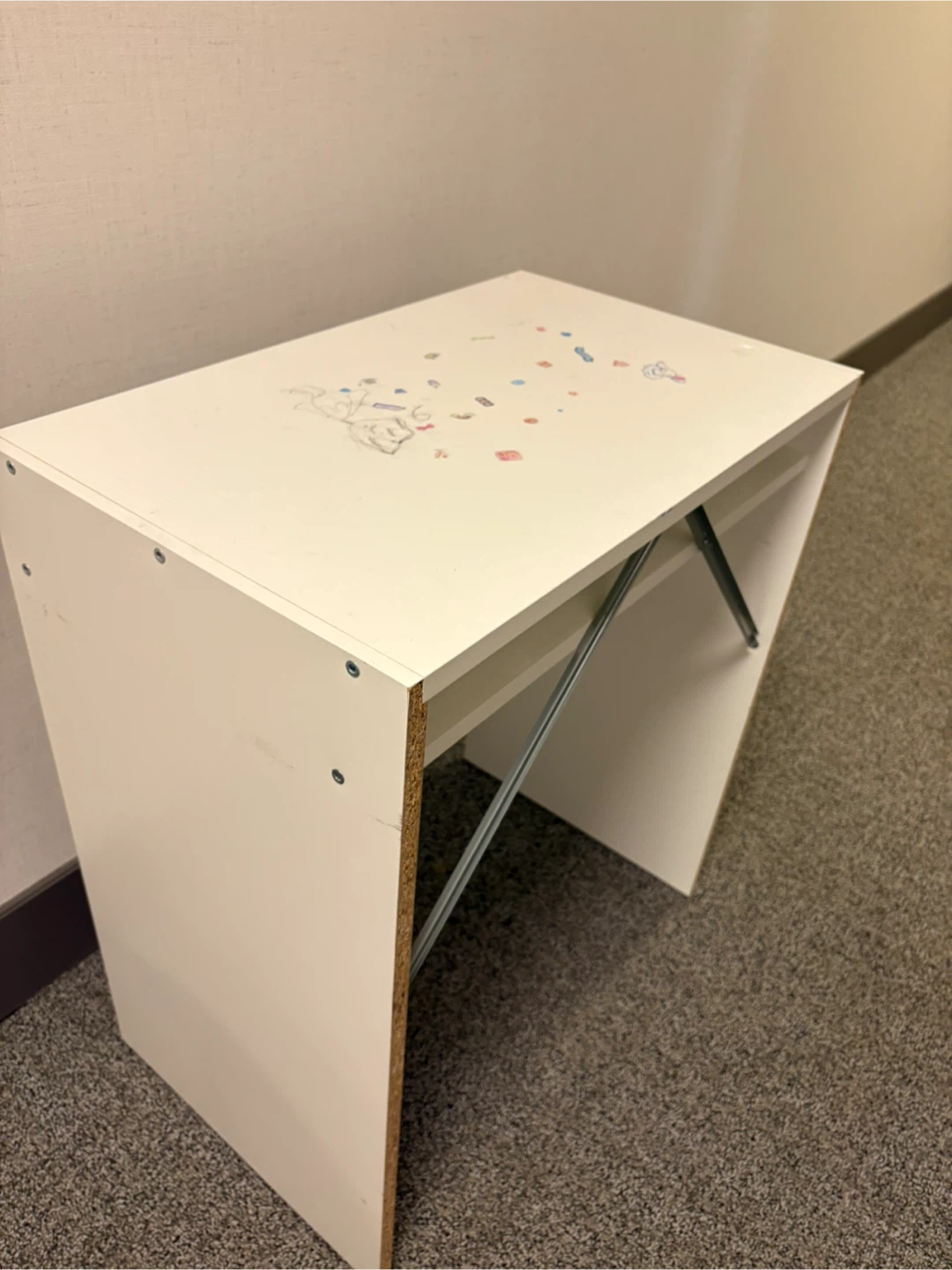 White Minimalist Desk - photo 5