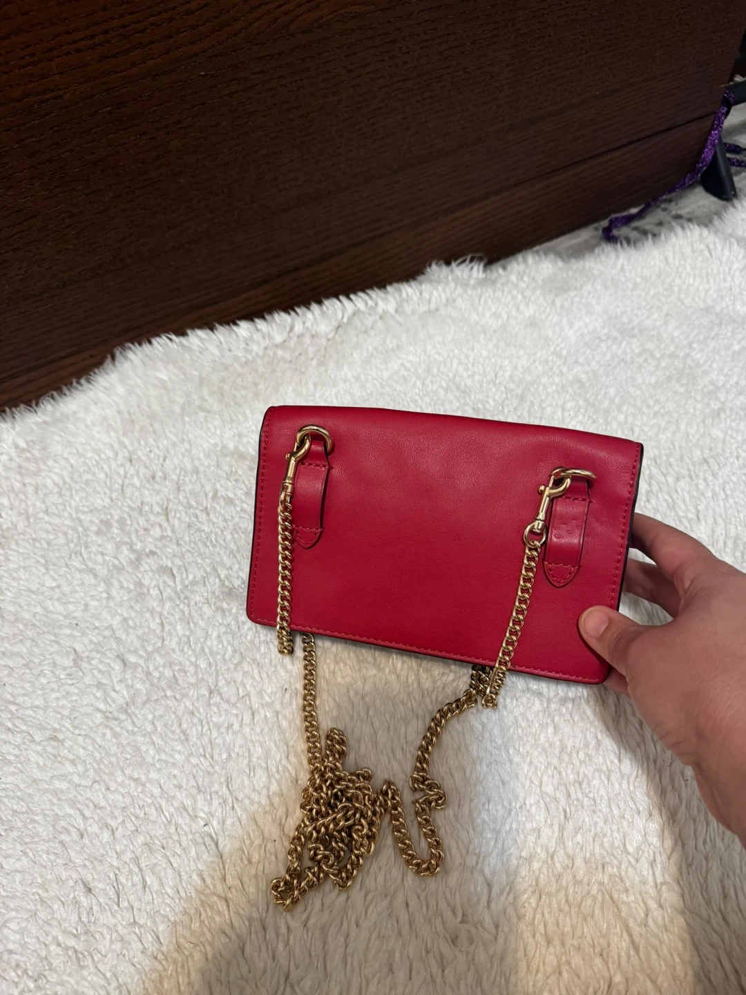Coach Red and Signature Brown Crossbody Bag - photo 2