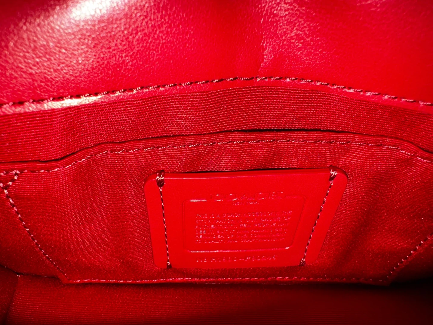 Coach Red and Signature Brown Crossbody Bag - photo 5