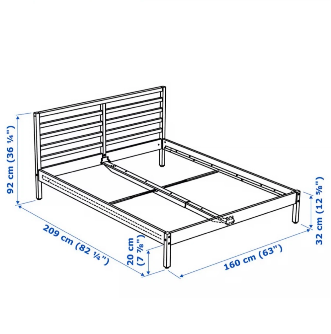 IKEA Tarva Queen Bed Frame - photo 3