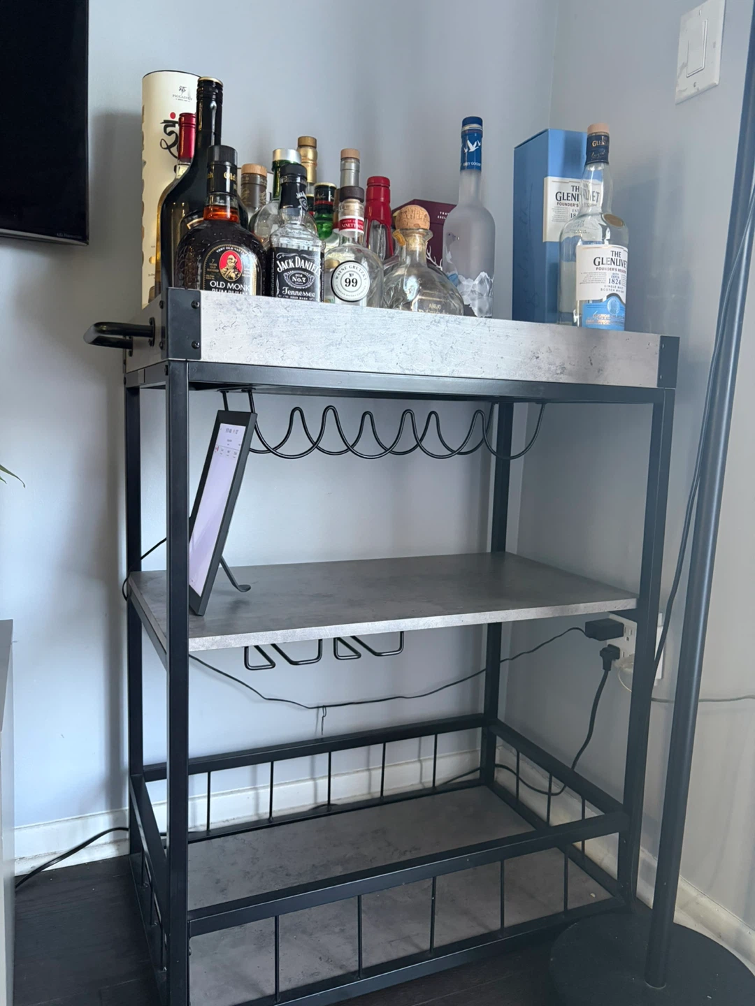 Industrial Style Bar Cart - photo 2