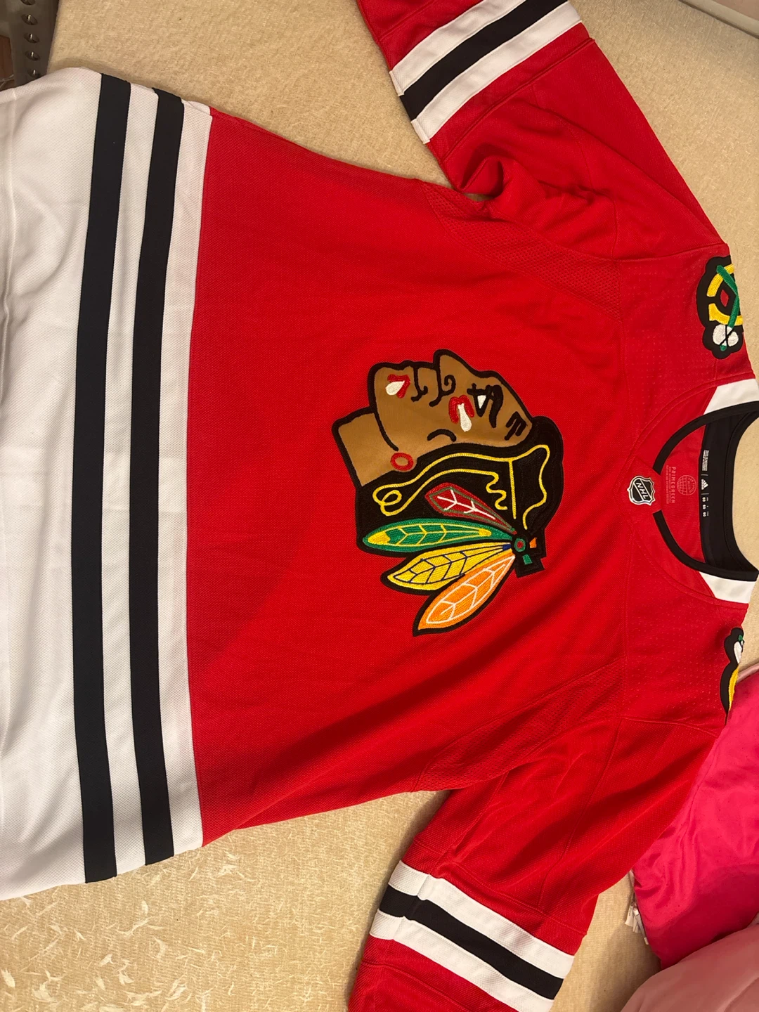 Adidas Chicago Blackhawks Primegreen Jersey Size 60