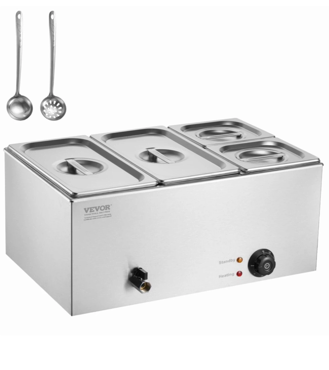 VEVOR Commercial Food Warmer Bain Marie