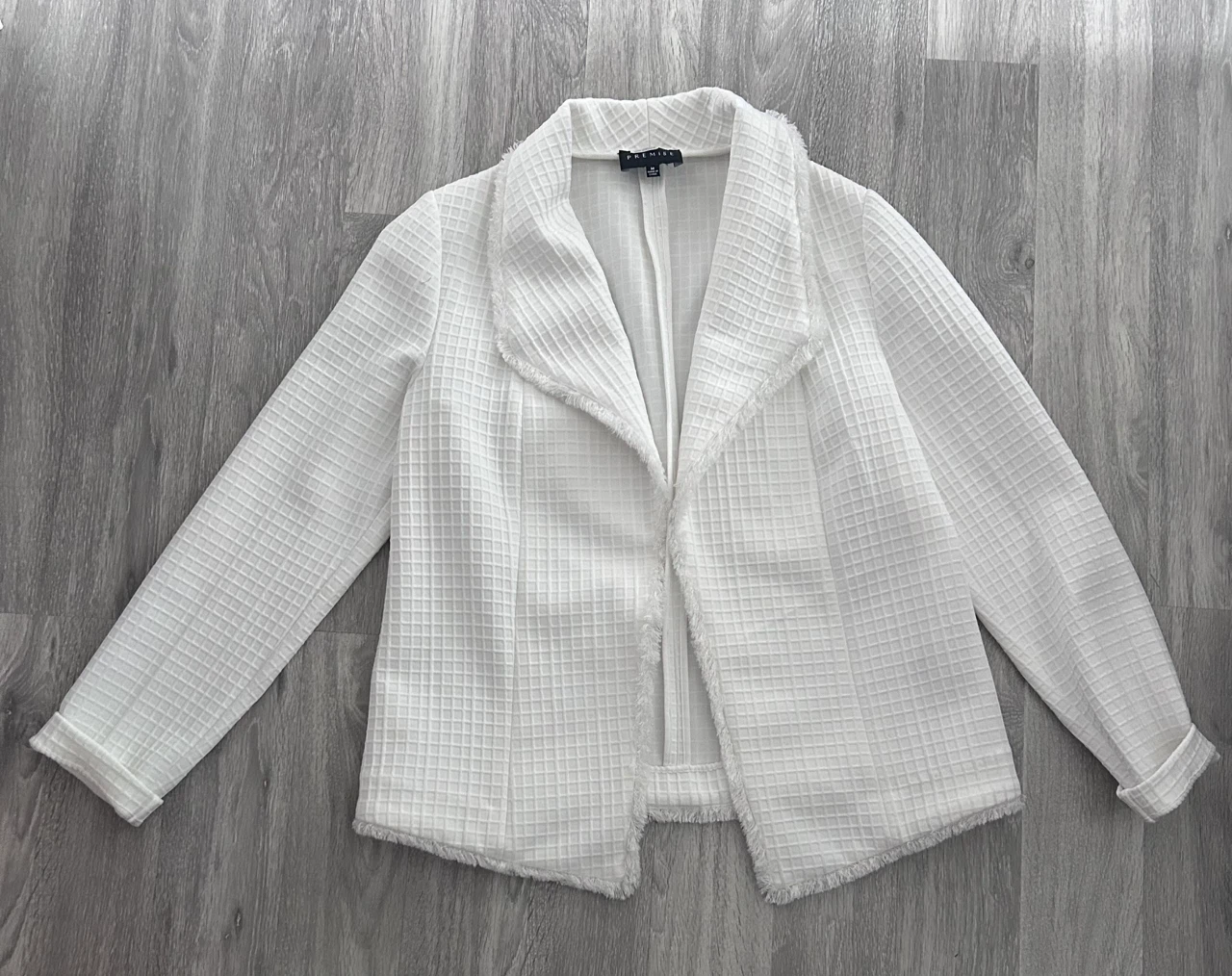 PREMISE White Textured Blazer - photo 2