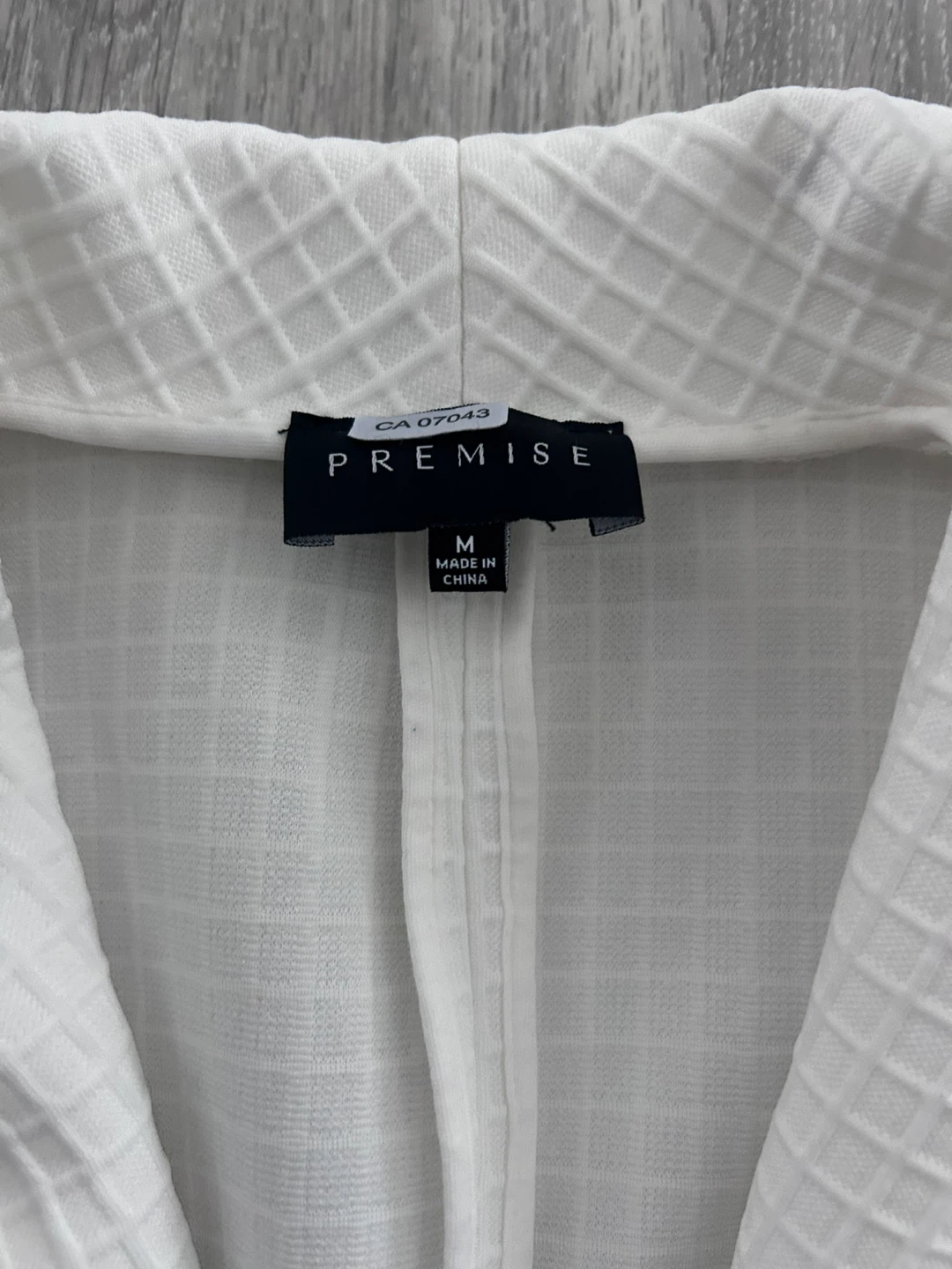 PREMISE White Textured Blazer - photo 3