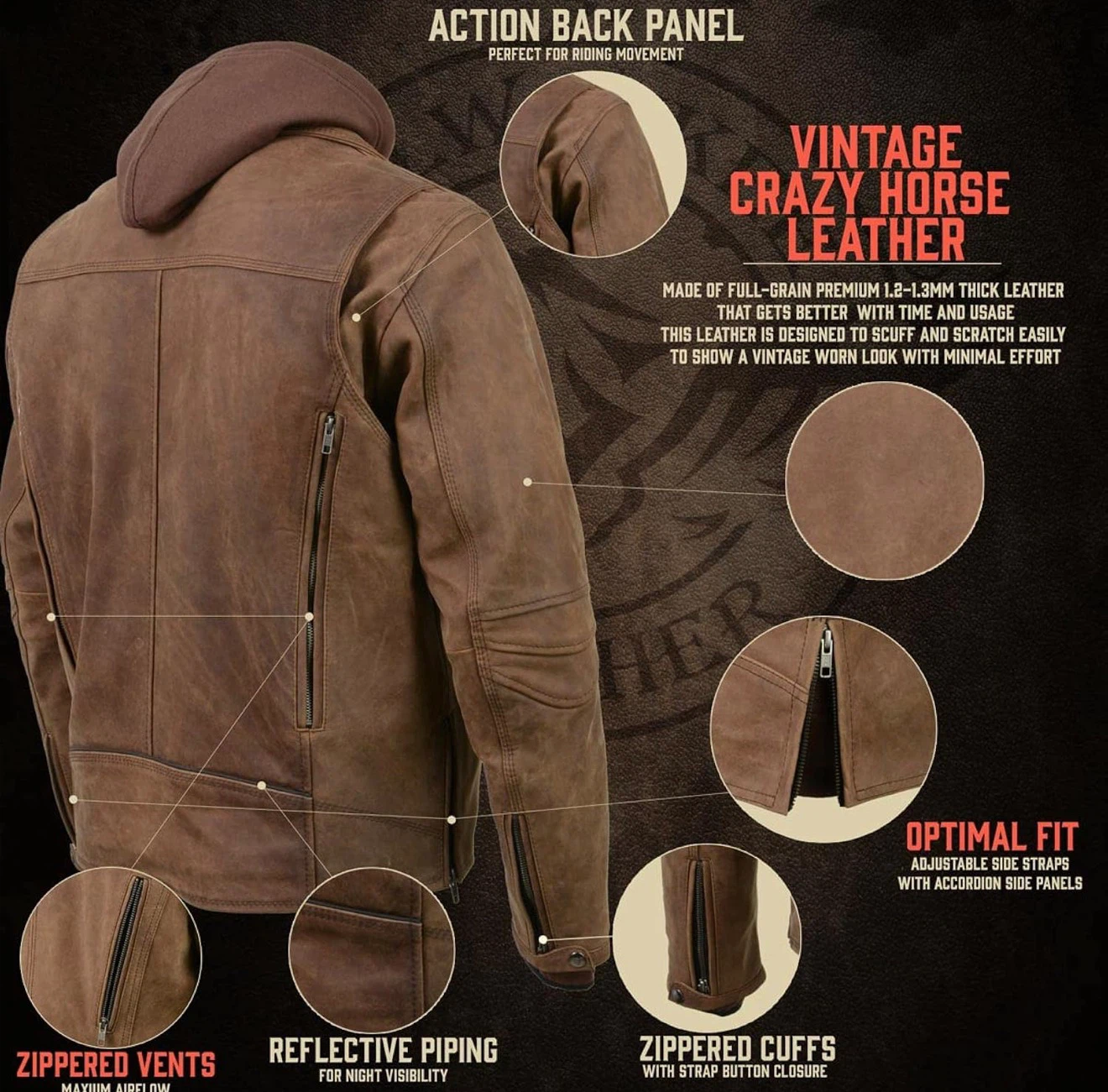 Milwaukee Leather Vagabond Motorcycle Jacket - photo 4