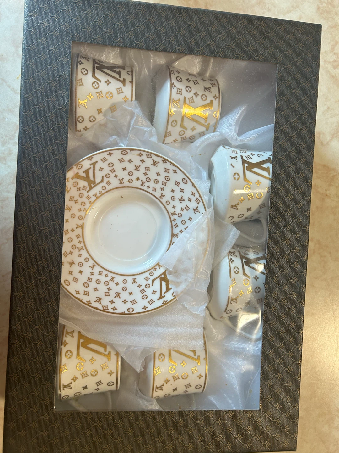 Louis Vuitton Inspired Cup and Saucer Set - photo 2