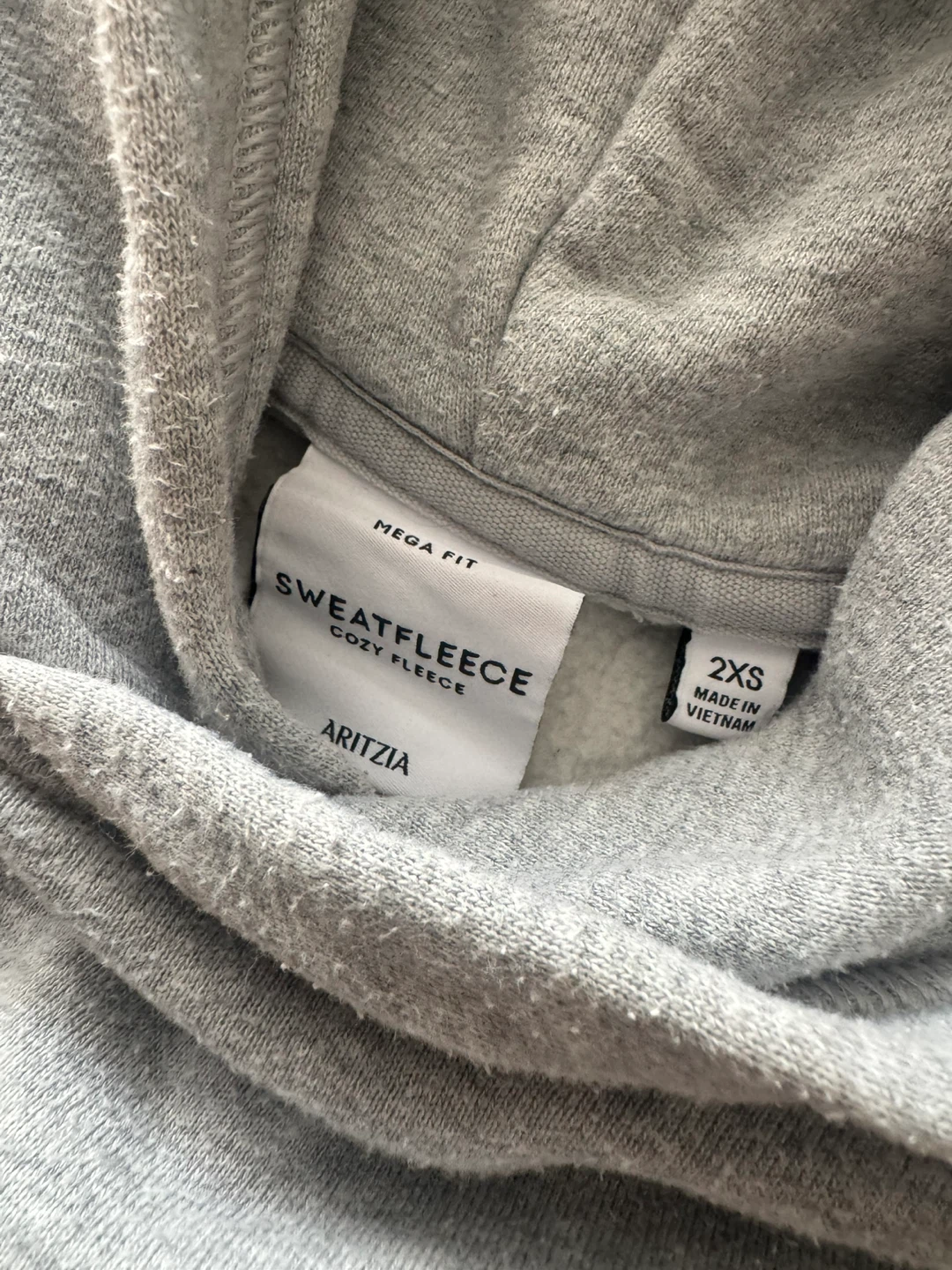 aritzia sweatfleece grey hoodie - photo 2
