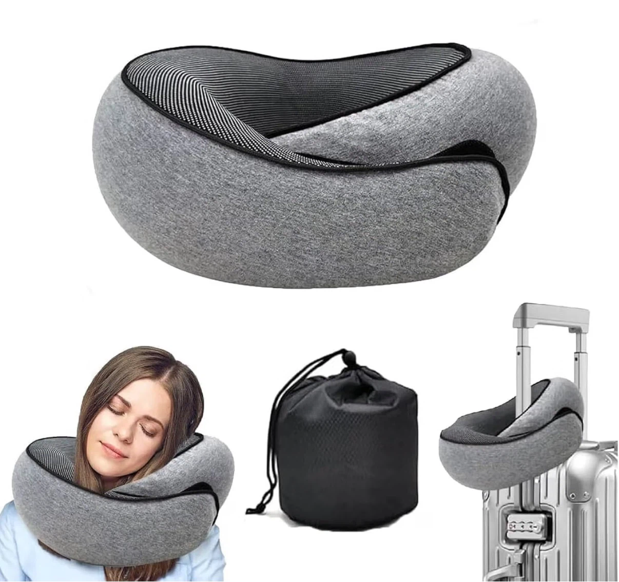 New Snail Travel Neck Pillow - Memory Foam