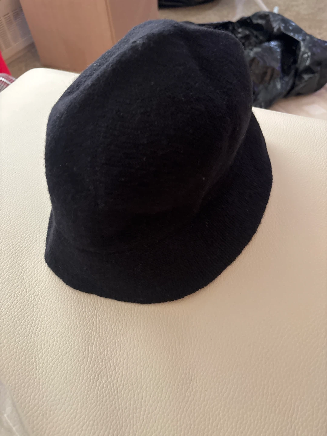 Black Felt Bucket Hat - photo 2
