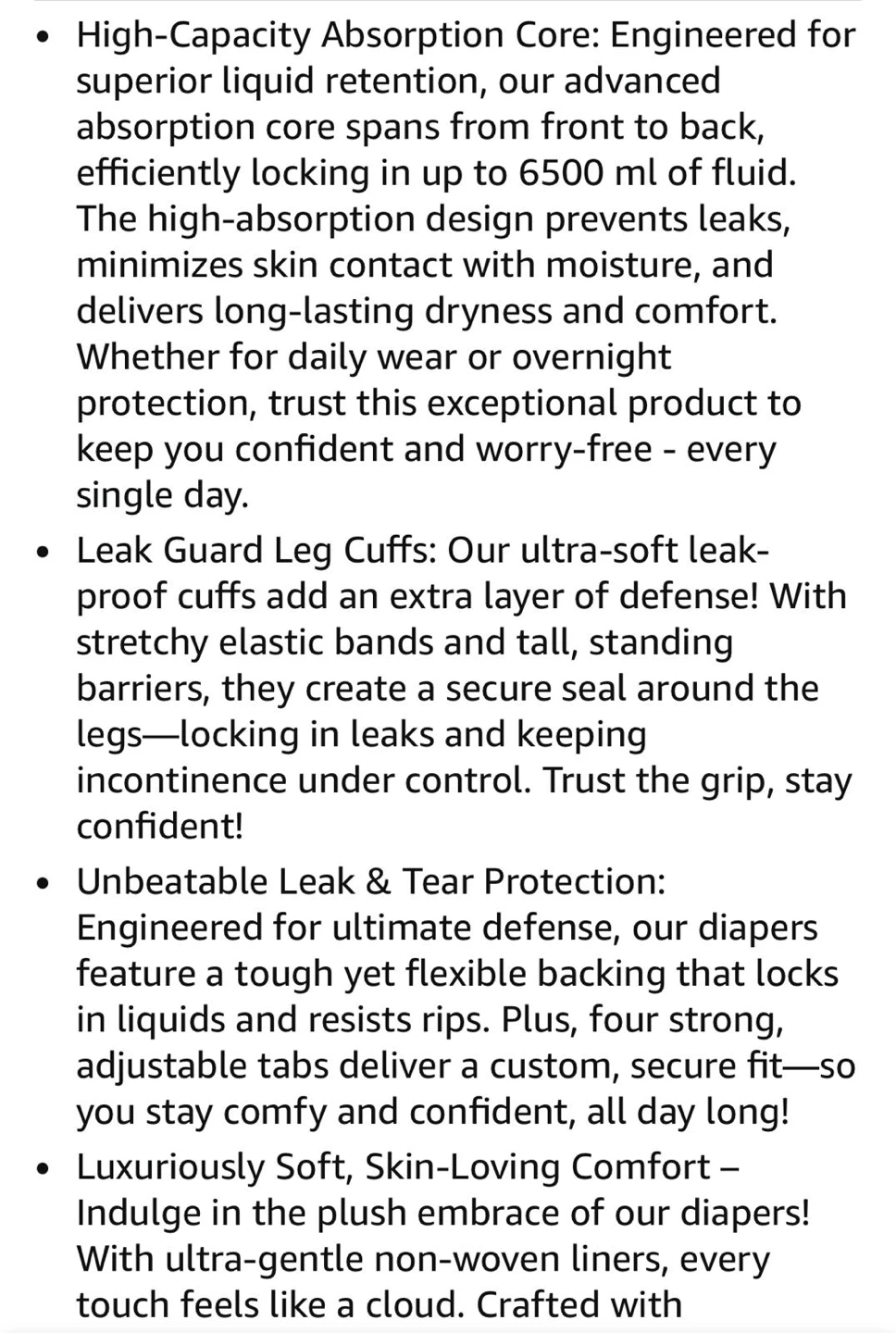 High-Absorbency Adult Incontinence Diapers - photo 4