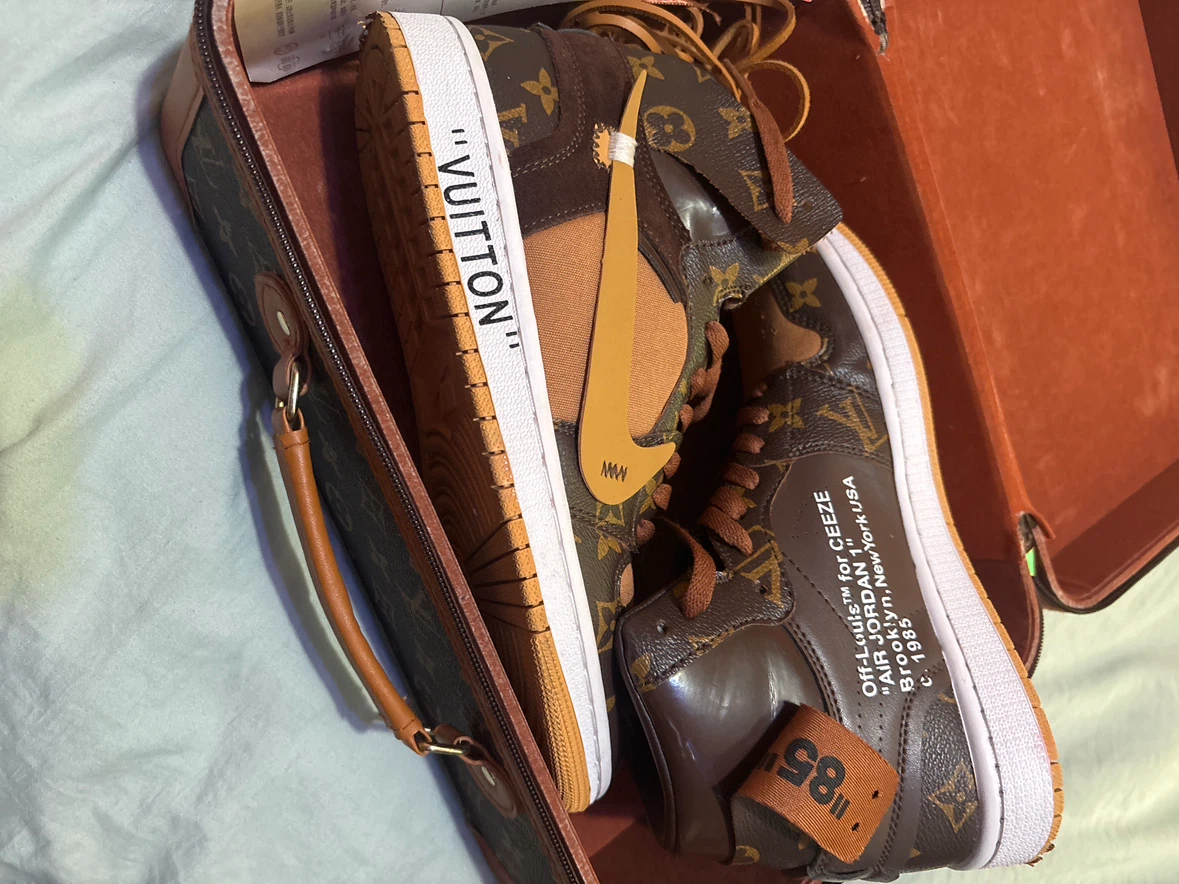 Louis Vuitton Custom Air Jordan 1