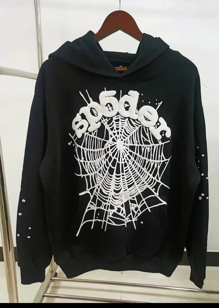 Black Sp5der Web Hoodie