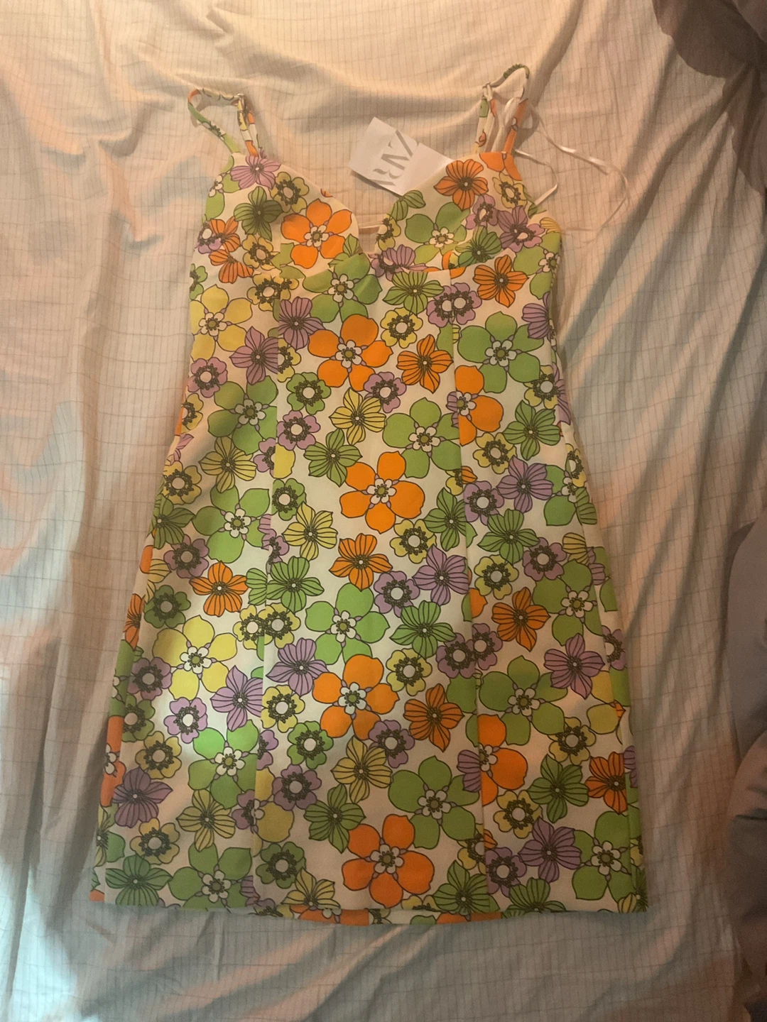 Zara floral print cami dress