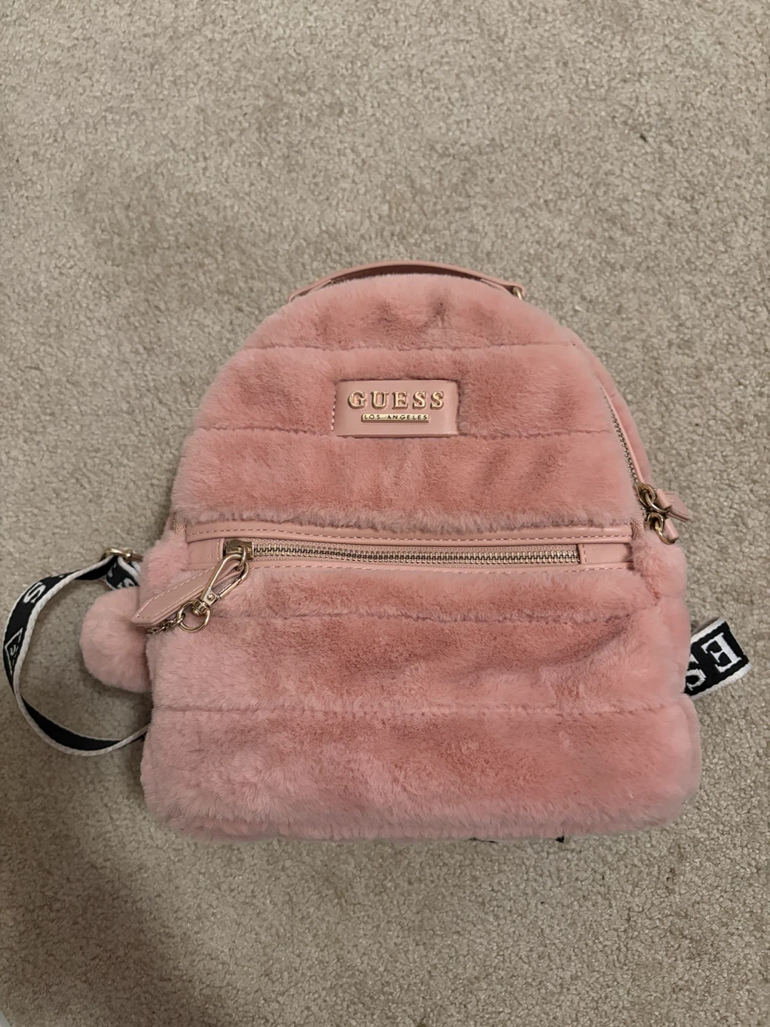 GUESS Faux Fur Mini Backpack
