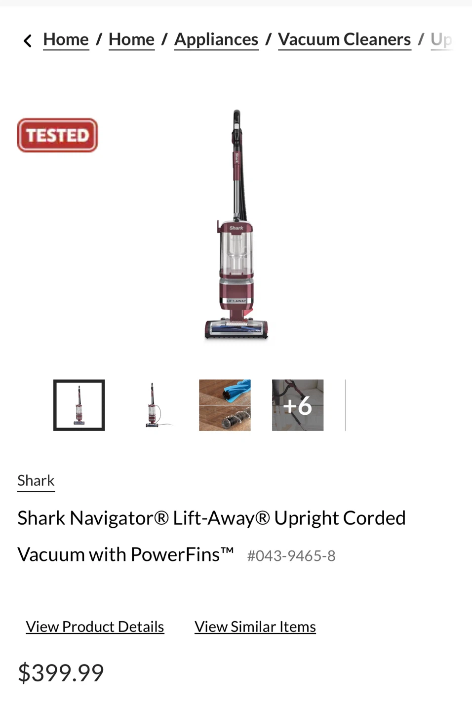 Shark Lift-Away Upright Vacuum - photo 5
