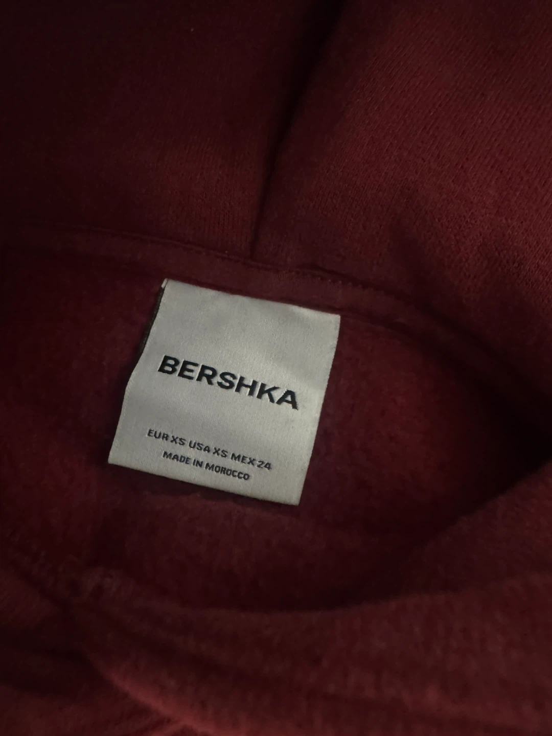 bershka maroon hoodie - photo 2
